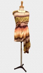 Asymmetric Silk Dress