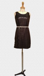 Black Sequined Dress
