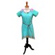 Rainbow Ruching shirt with Floral tights