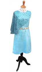 Sky Mushroom Cape with Tie-n-Dye Tights 