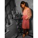 Rose Thrift Kimono with Cheetah print Tights