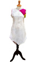 Asymmetric Ruching Glam shirt with Jeans Tights