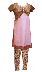Butterfly top shirt with Floral Tights